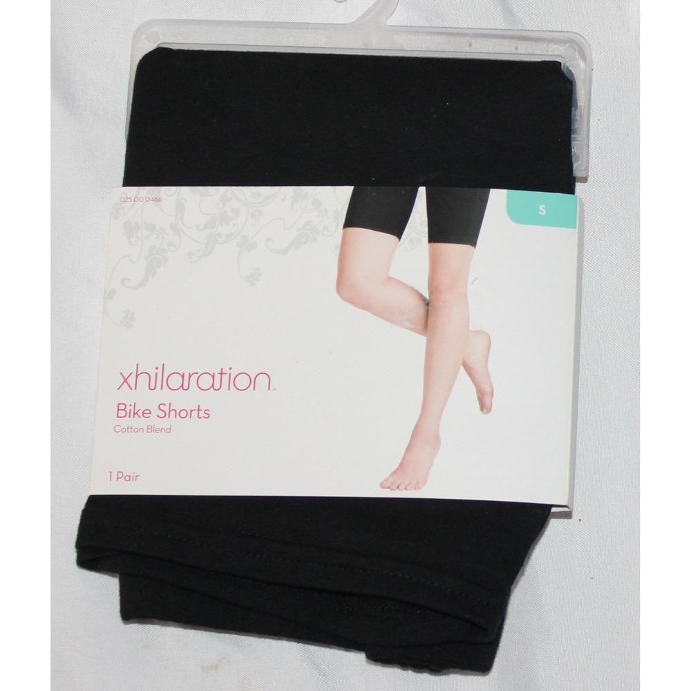 Xhilaration Target Cotton Blend Black Bike Shorts Size S NWT